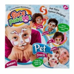 Other Face Paintoos Pack With 5 Designs & 10 Paintoos Assorted