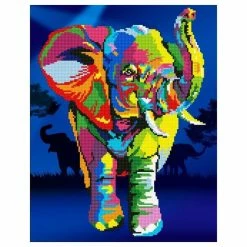 Diamond Dotz Diamond Art Elephants 47cm X 37cm