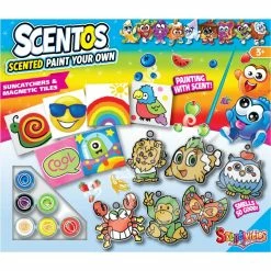 Scentos Scented Paint Your Own Suncatchers & Magnetic Tiles