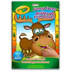 Crayola Funny Faces Colour & Sticker Book
