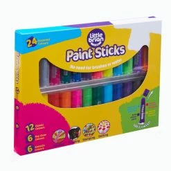 Little Brian Paint Sticks Assorted 24 Pack