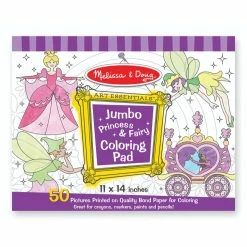 Melissa And Doug Melissa & Doug Jumbo Colouring Pad Princess & Fairy