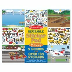 Melissa And Doug Melissa & Doug Reusable Sticker Pad Vehicles