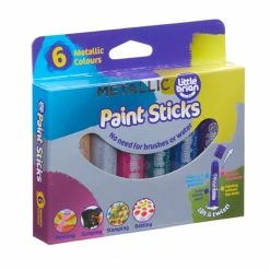 Little Brian Paint Sticks Metallic 6 Pack