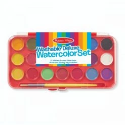 Melissa And Doug Melissa & Doug Deluxe Watercolour 21 Colour Paint Set With Brush